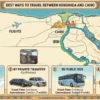 What is the best way to travel between Hurghada and Cairo?