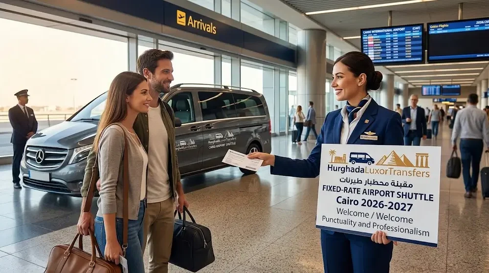 Fixed-rate airport shuttle Cairo 2026-2027