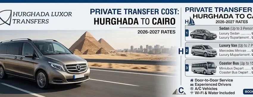 Hurghada to Cairo Private Transfer Cost 2026-2027