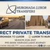 Direct Private Transfer Hurghada to Luxor 2026-2027
