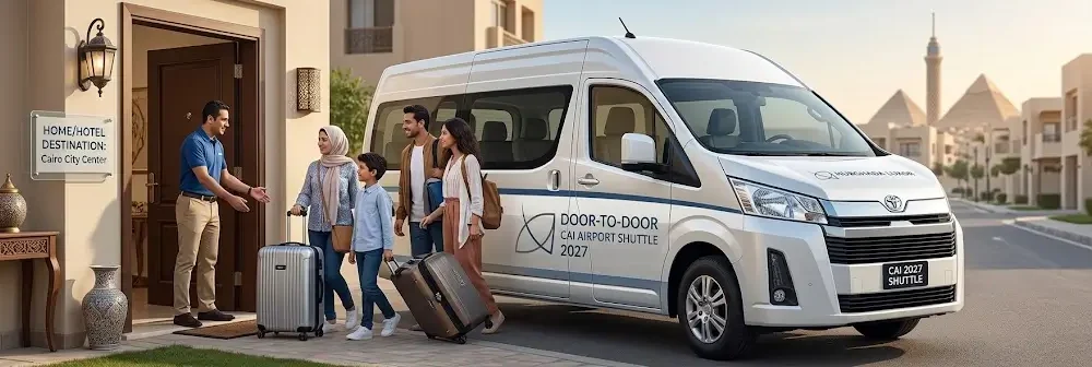 Door-to-door CAI airport shuttle